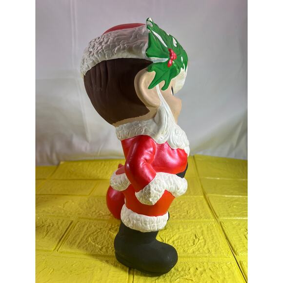 Vintage Ceramic Atlantic Mold Santa Elf Helper Christmas Santa Claus 11" - Picture 4 of 15